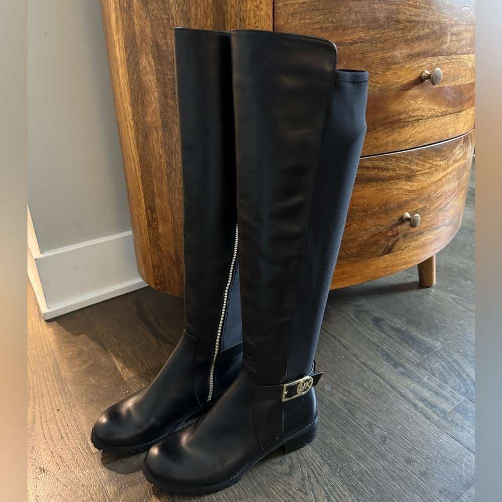Michael Kors Bryce Stretch-Back Leather Over the Knee Boot NWOB - Picture 4 of 7